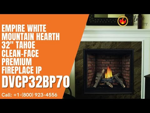 Empire White Mountain Hearth 32" Tahoe Clean-Face Premium Fireplace IP DVCP32BP70