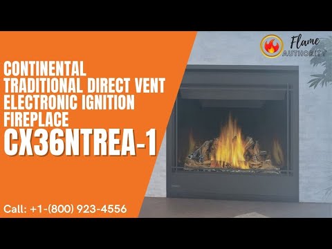 Continental Traditional Direct Vent Electronic Ignition Fireplace CX36NTREA-1
