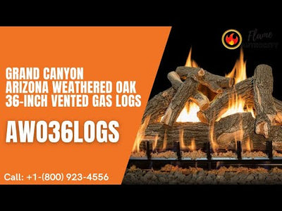 Grand Canyon Arizona Weathered Oak 36-inch Vented Gas Logs AWO36LOGS
