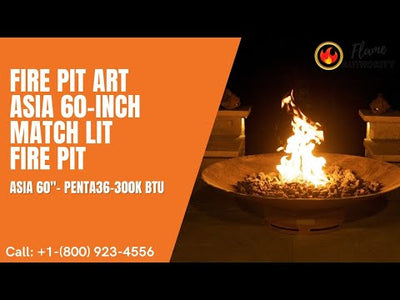 Fire Pit Art Asia 60-inch Match Lit Fire Pit Asia 60"- PENTA36-300K BTU