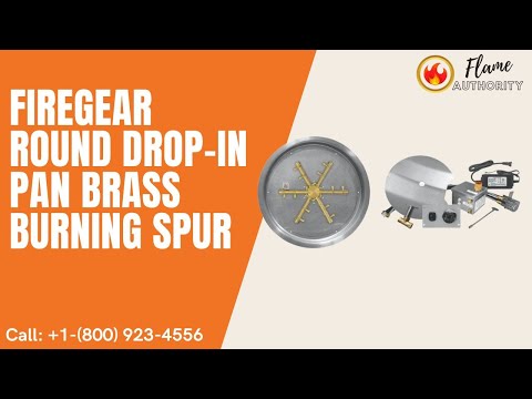 Firegear 25" Round Drop-In Pan Brass Burning Spur FPB-25RPSBR21AWS