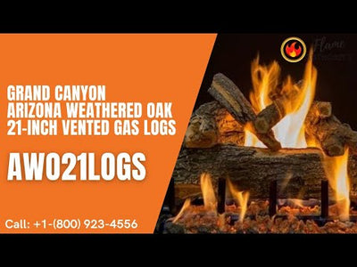 Grand Canyon Arizona Weathered Oak 21-inch Vented Gas Logs AWO21LOGS