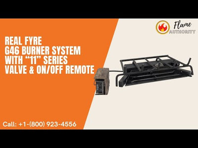 Real Fyre G46 18/20-inches Burner System with “11” Series Valve & ON/OFF Remote G46-18/20-11