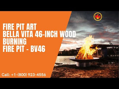 Fire Pit Art Bella Vita 46-inch Wood Burning Fire Pit - BV46