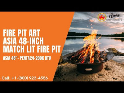 Fire Pit Art Asia 48-inch Match Lit Fire Pit Asia 48"- PENTA24-200K BTU