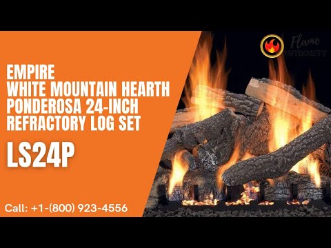 Empire White Mountain Hearth Ponderosa 24-inch Refractory Log Set LS24P