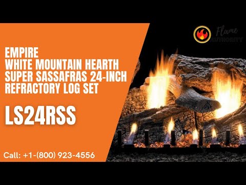 Empire White Mountain Hearth Super Sassafras 24-inch Refractory Log Set LS24RSS