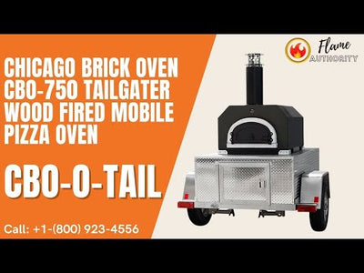 Chicago Brick Oven CBO-750 Tailgater Wood Fired Mobile Pizza Oven CBO-O-TAIL