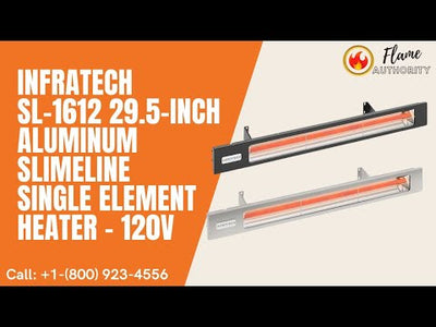 Infratech SL-1612 29.5-inch Aluminum Slimeline Single Element Heater - 120V