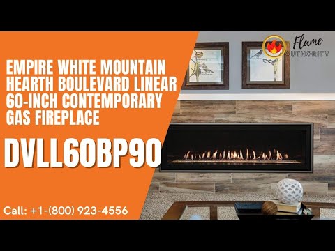 Empire White Mountain Hearth Boulevard Linear 60-inch Contemporary Gas Fireplace DVLL60BP90
