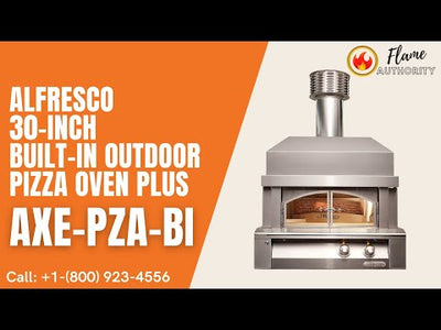 Alfresco 30-Inch Built-in Outdoor Pizza Oven Plus