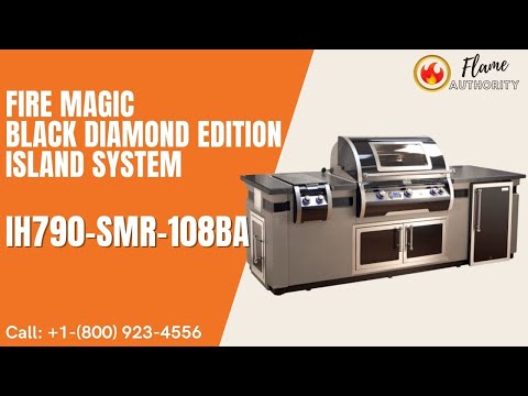 Fire Magic Black Diamond Edition Island System IH790-SMR-108BA