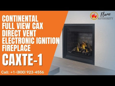 Continental Full View CAX Direct Vent Electronic Ignition Fireplace CAXTE-1