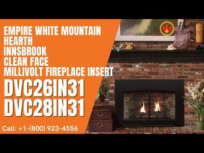Empire White Mountain Hearth Innsbrook Clean Face 46-inch Millivolt Fireplace Insert DVC28IN31