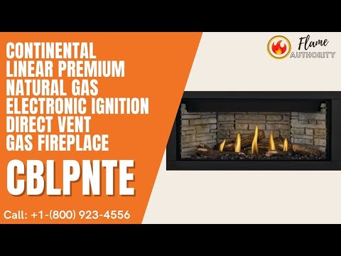Continental Linear Premium Natural Gas Electronic Ignition Direct Vent Gas Fireplace CBLPNTE