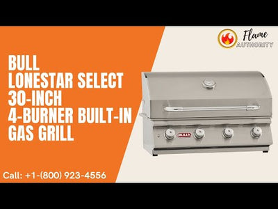 Bull Lonestar Select 30-Inch 4-Burner Built-In Gas Grill