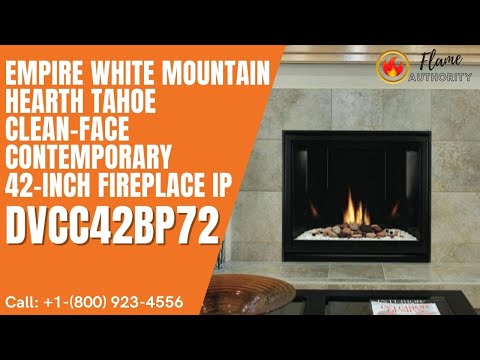 Empire White Mountain Hearth Tahoe Clean-Face Contemporary 42-inch Fireplace IP DVCC42BP72