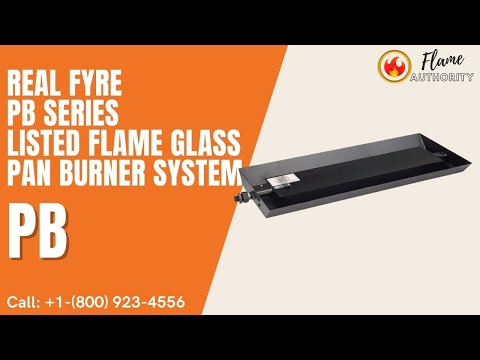 Real Fyre PB Series 16-inches Listed Flame Glass Pan Burner System PB-16