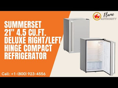 Summerset 21" 4.5 Cu.Ft. Deluxe Right/Left Hinge Compact Refrigerator
