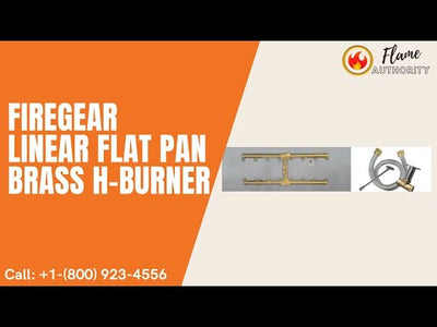 Firegear 72" Linear Flat Pan Brass H-Burner LOF-7210PS606MT