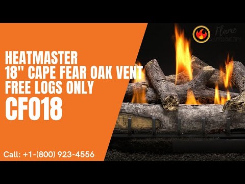 Heatmaster 18" Cape Fear Oak Vent Free Logs Only CFO18