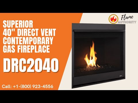 Superior 40" Direct Vent Contemporary Gas Fireplace DRC2040