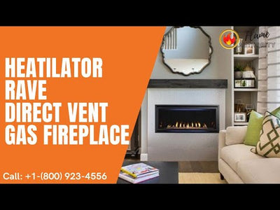 Heatilator Rave 42" Direct Vent Gas Fireplace RAVE42-IFT-B