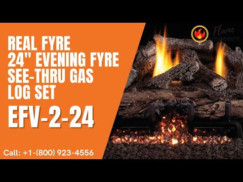 Real Fyre 24" Evening Fyre See-Thru Gas Log Set EFV-2-24