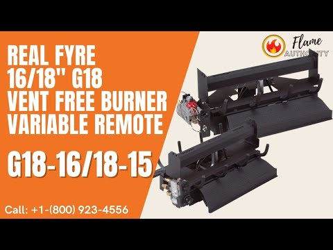 Real Fyre 16/18" G18 Vent Free Burner Variable Remote G18-16/18-15