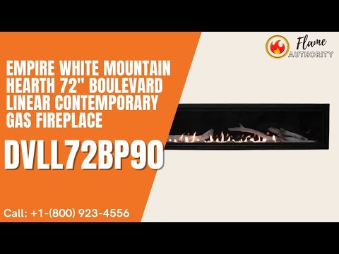 Empire White Mountain Hearth 72" Boulevard Vent-Free Linear Gas Fireplace VFLB72FP90