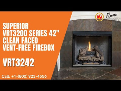 Superior VRT3200 Series 42" Clean Faced Vent-Free Firebox VRT3242