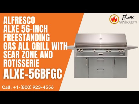 Alfresco ALXE 56-Inch Freestanding Gas All Grill With Sear Zone And Rotisserie