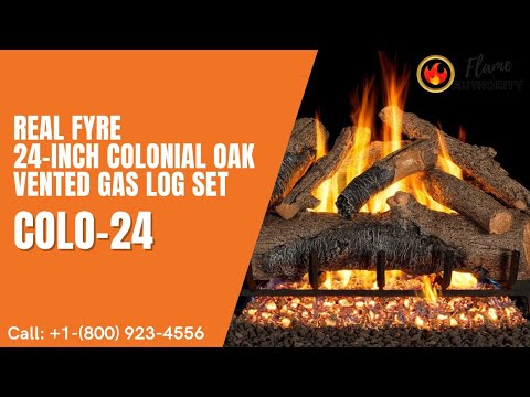Real Fyre 24-inch Colonial Oak Vented Gas Log Set - COLO-24