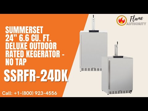 Summerset 24" 6.6 Cu. Ft. Deluxe Outdoor Rated Kegerator - No Tap SSRFR-24DK