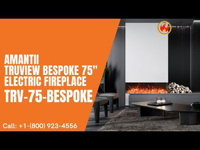 Amantii TruView Bespoke 75" Electric Fireplace TRV-75-BESPOKE