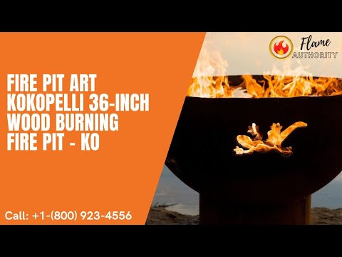 Fire Pit Art Kokopelli 36-inch Wood Burning Fire Pit - KO