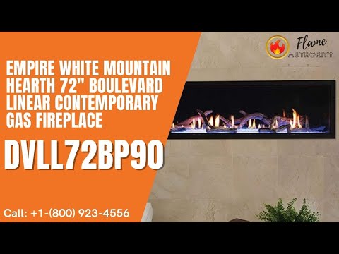 Empire White Mountain Hearth 72" Boulevard Linear Contemporary Gas Fireplace DVLL72BP90