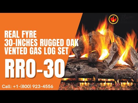 Real Fyre 30-inches Rugged Oak Vented Gas Log Set RRO-30