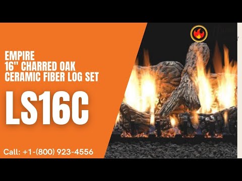 Empire 16" Charred Oak Ceramic Fiber Log Set LS16C