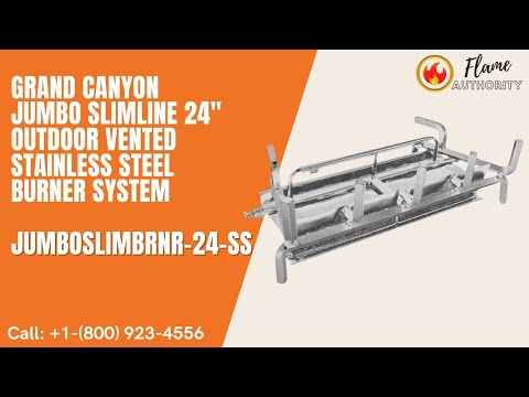 Grand Canyon Jumbo Slimline 24" Outdoor Vented Stainless Steel Burner System JUMBOSLIMBRNR-24-SS