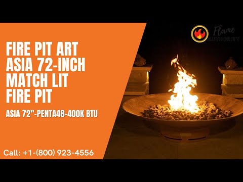 Fire Pit Art Asia 72-inch Match Lit Fire Pit Asia 72"-PENTA48-400K BTU
