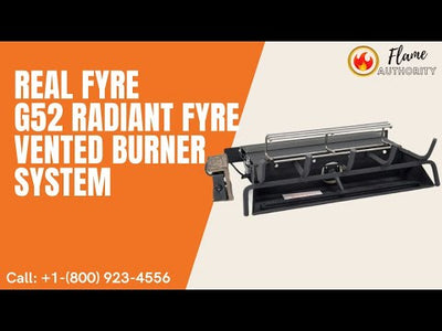 Real Fyre G52 18/20" Radiant Fyre Vented Burner System - G52-18/20