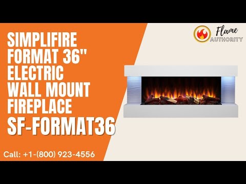 SimpliFire Format 36" Electric Wall Mount Fireplace SF-FORMAT36