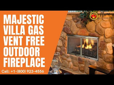 Majestic Villa Gas 42" Vent Free Outdoor Fireplace ODVILLAG-42T