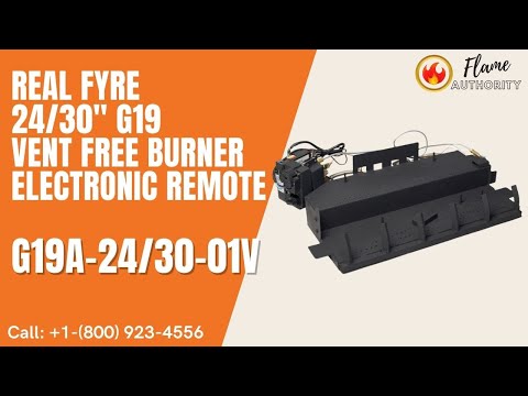 Real Fyre 24/30" G19 Vent Free Burner Electronic Remote G19A-24/30-01V