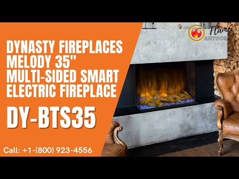 Dynasty Fireplaces Melody 35" Multi-sided Smart Electric Fireplace DY-BTS35