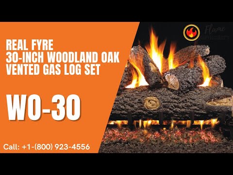 Real Fyre 30-inch Woodland Oak Vented Gas Log Set - WO-30