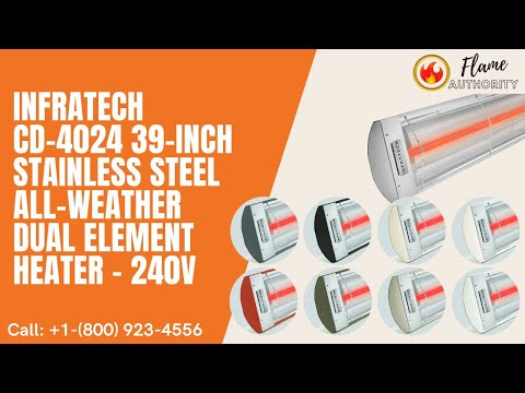 Infratech CD-4024 39-inch Stainless Steel All-Weather Dual Element Heater - 240V