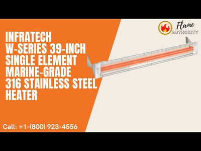 Infratech W-Series 39-inch Single Element Marine-Grade 316 Stainless Steel Heater