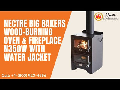 Nectre Bakers Wood-Burning Oven & Fireplace N350W with Water Jacket